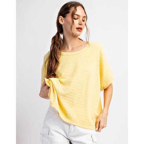 Soft Stripes Tee- Yellow