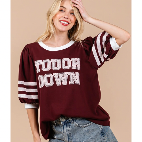 Touchdown Trend Top-Crimson