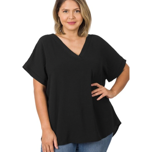 Drift V-Neck- Black
