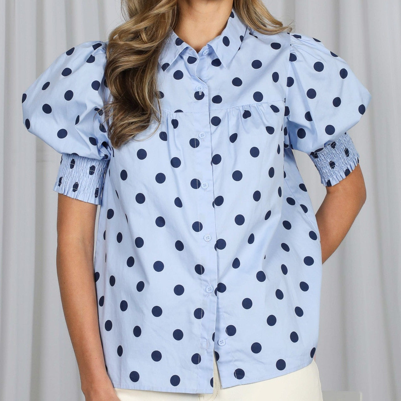 Blooming Beauty Polka Dot Top