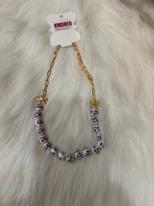 Bluebell Bow Necklace