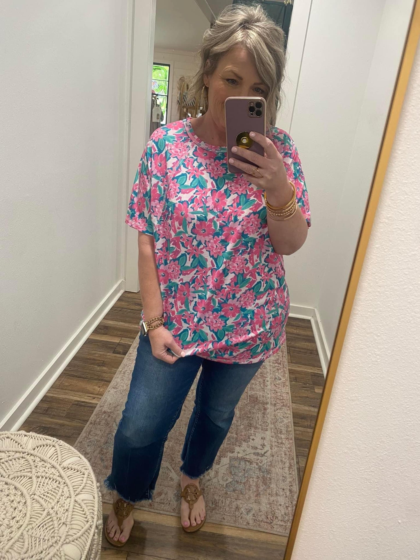 Blush Breeze Dolman Blouse