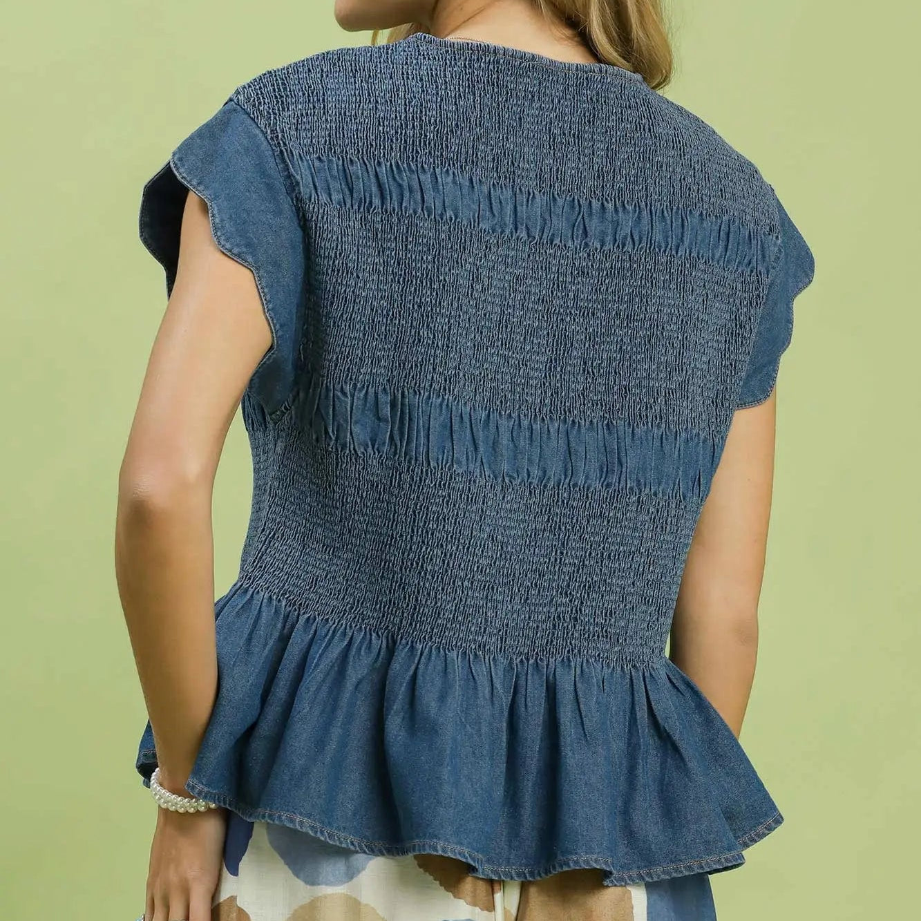Chambray Sweetheart Top