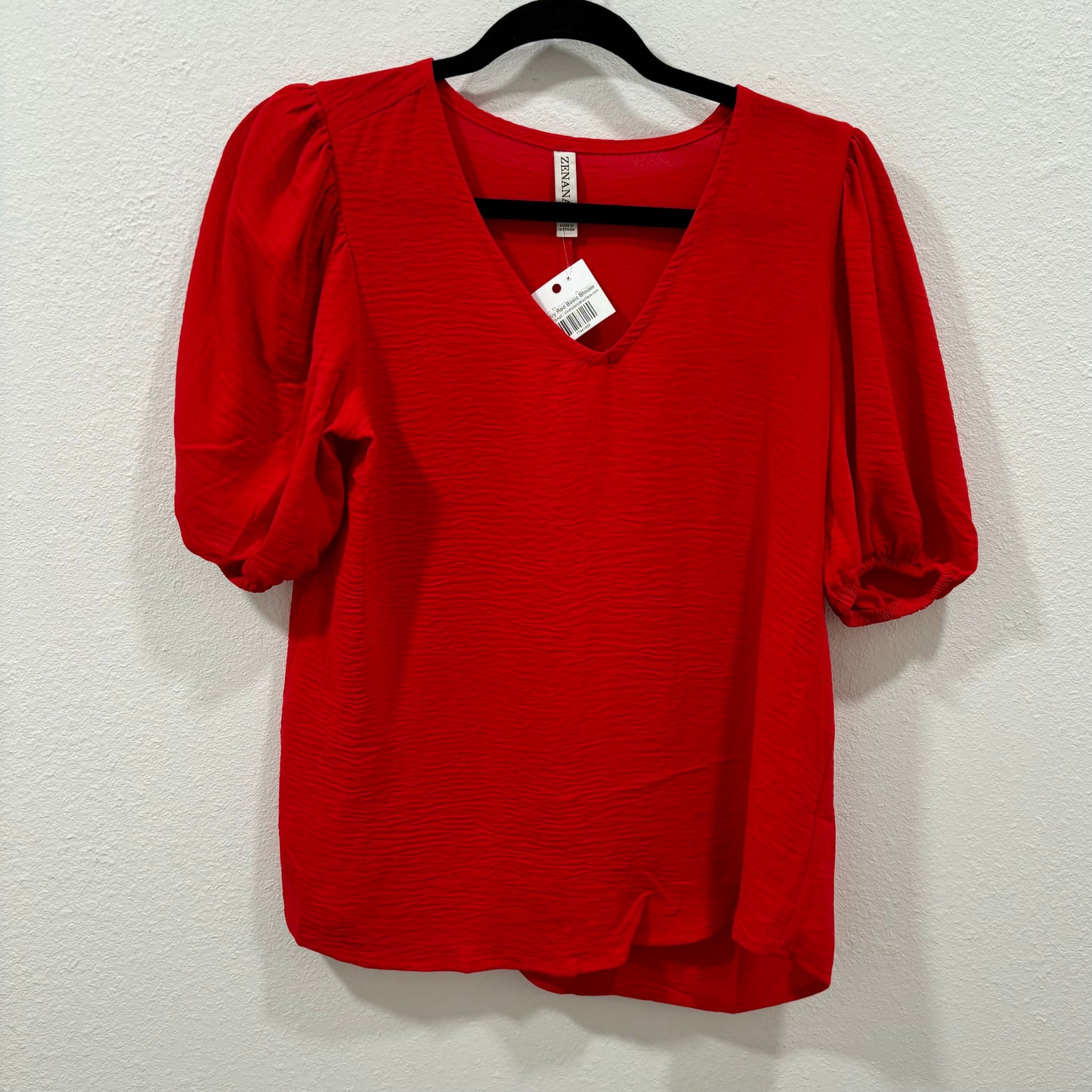 Cherry Red Basic Blouse