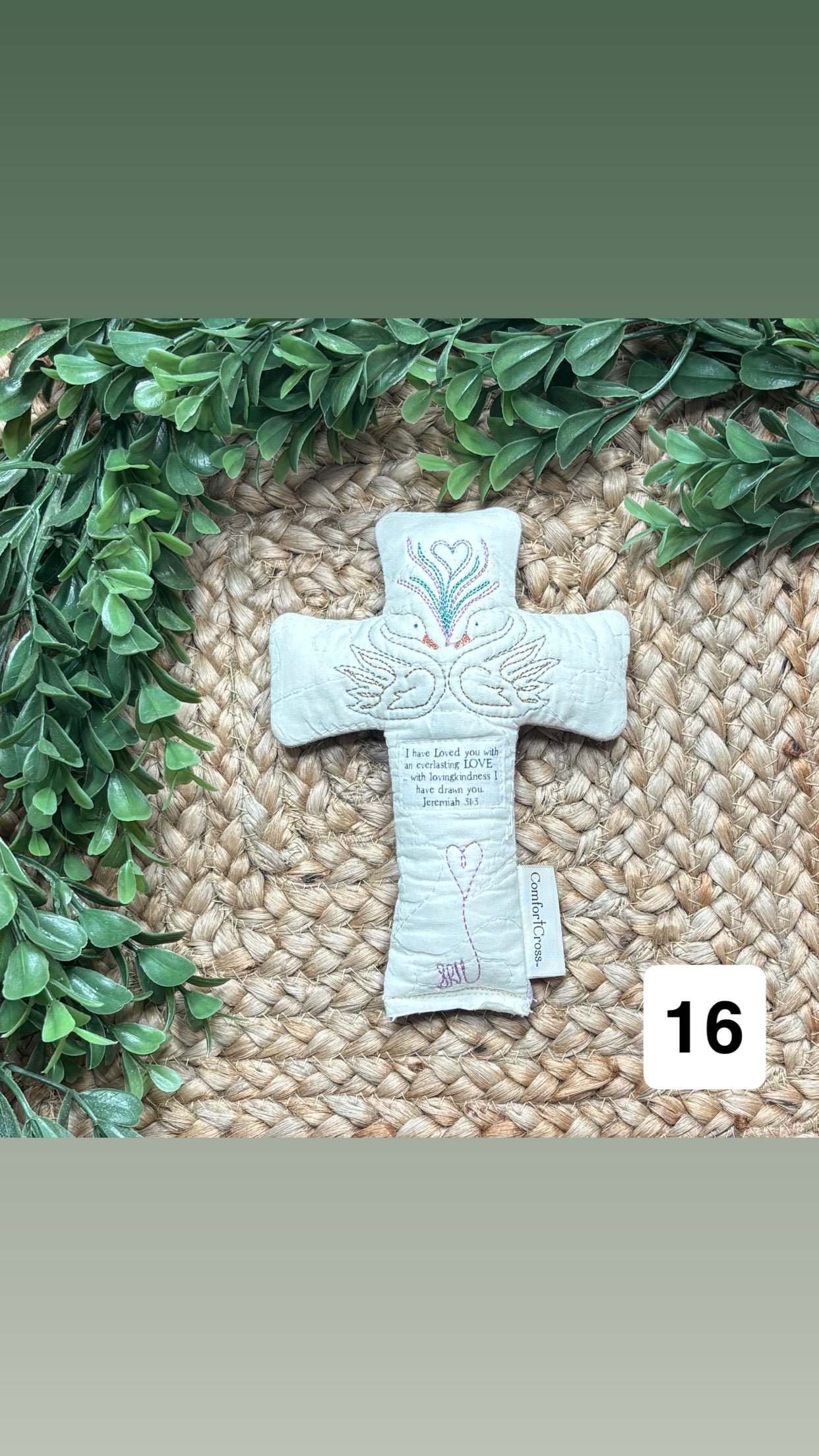 Comfort Cross- Microwavable and Weighted (Lavender Scented)