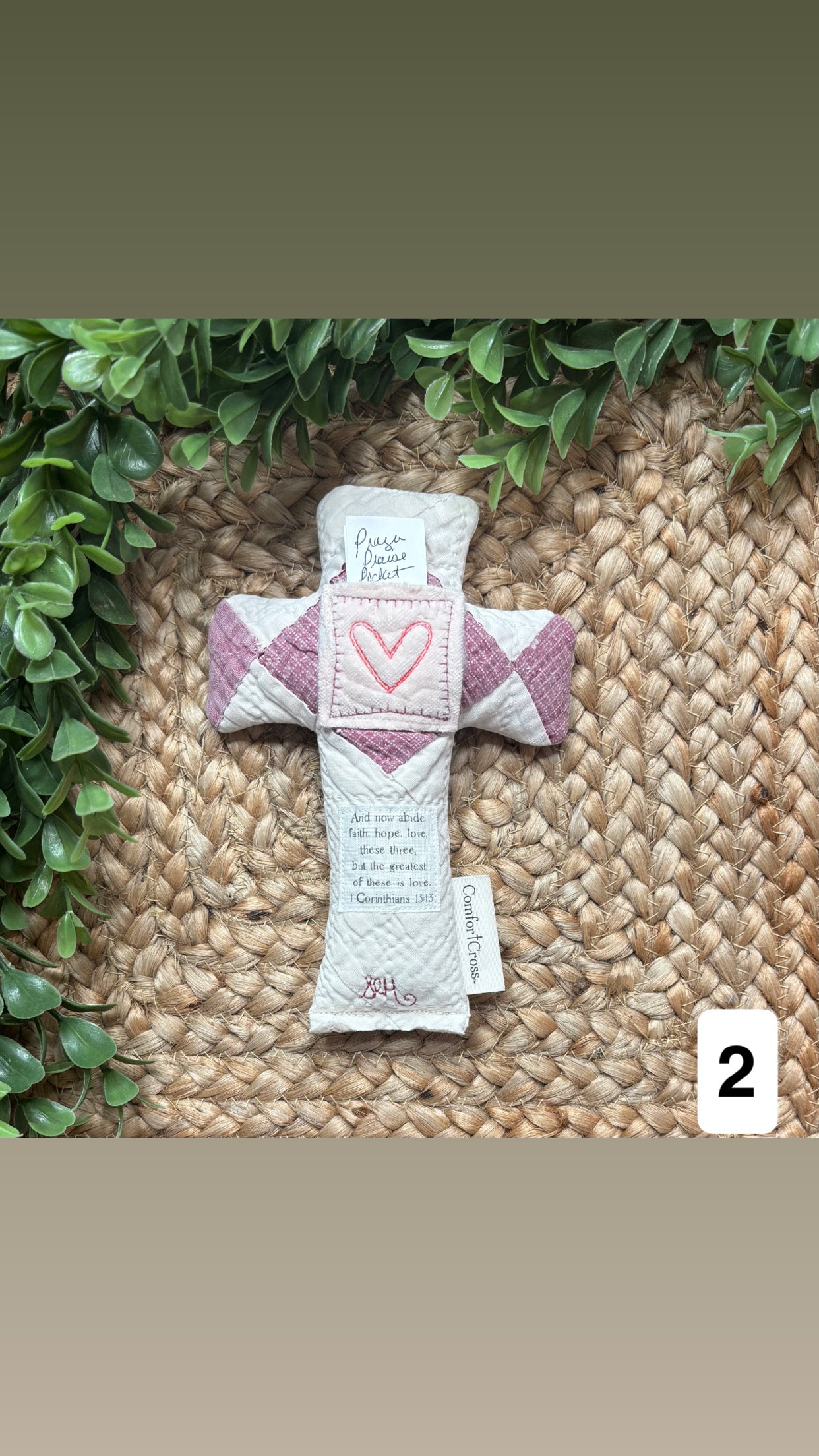 Comfort Cross- Microwavable and Weighted (Lavender Scented)