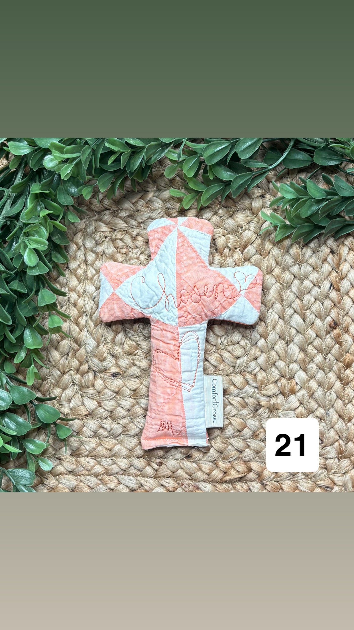 Comfort Cross- Microwavable and Weighted (Lavender Scented)