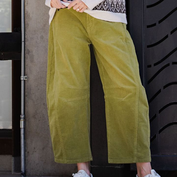 Comfy Corduroy Barrel Pants