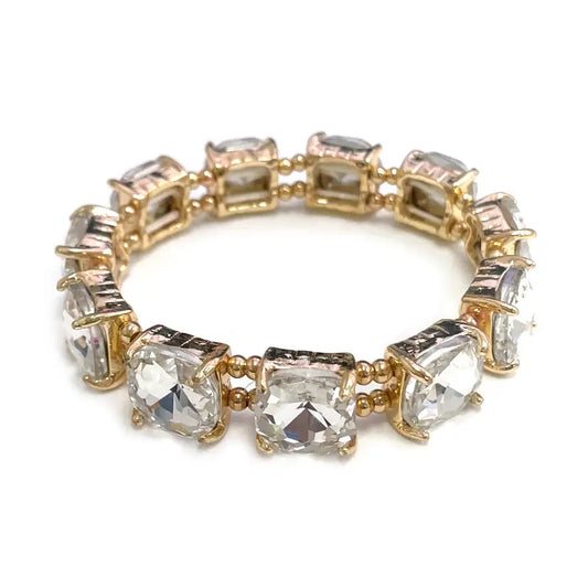 Crystal Square Stretch Bracelet
