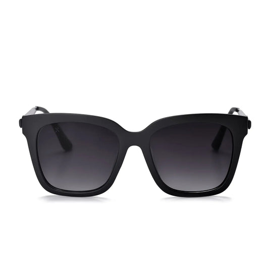 DAX- Lyla Black (Polarized Medium Cat Eye Sunglasses)