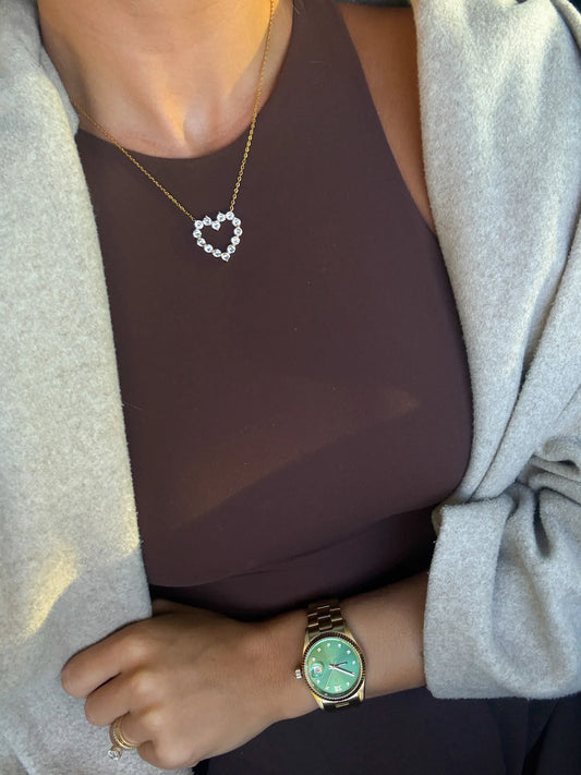 DIAMOND HEART NECKLACE
