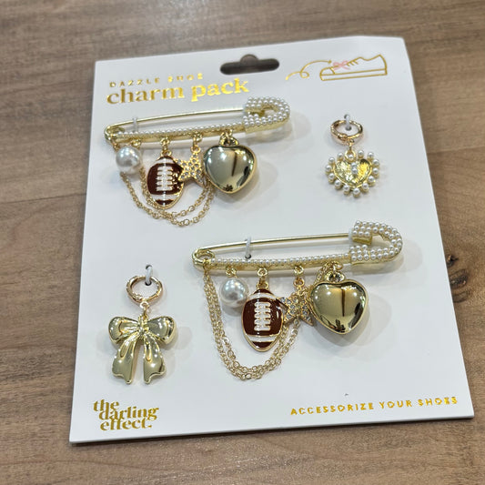 Dazzle Shoe Charm Pack- Tailgate Time