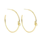 Delicate Knot Hoops- Gold