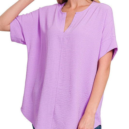 Drift V-Neck- Lavender