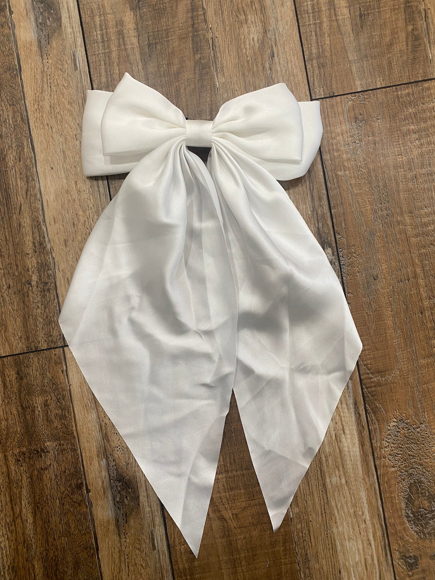 Satin Elegance Bow Scarf