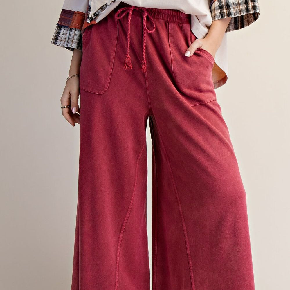 Easel Pants| BOHO Red