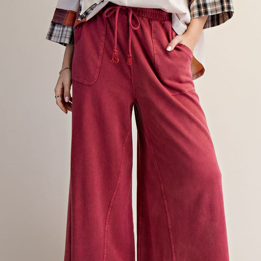 Easel Pants| BOHO Red
