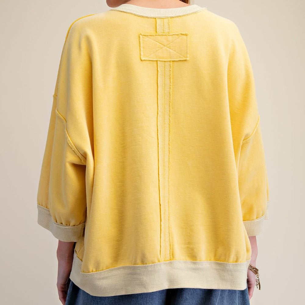 Effortlessly Yours Pullover- Yellow