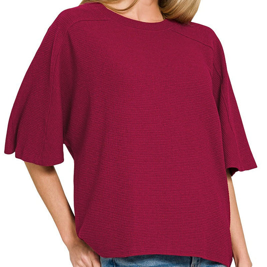 Everyday Essential Top| Cabernet
