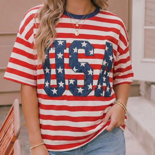 Freedom Forever Stripe Tee