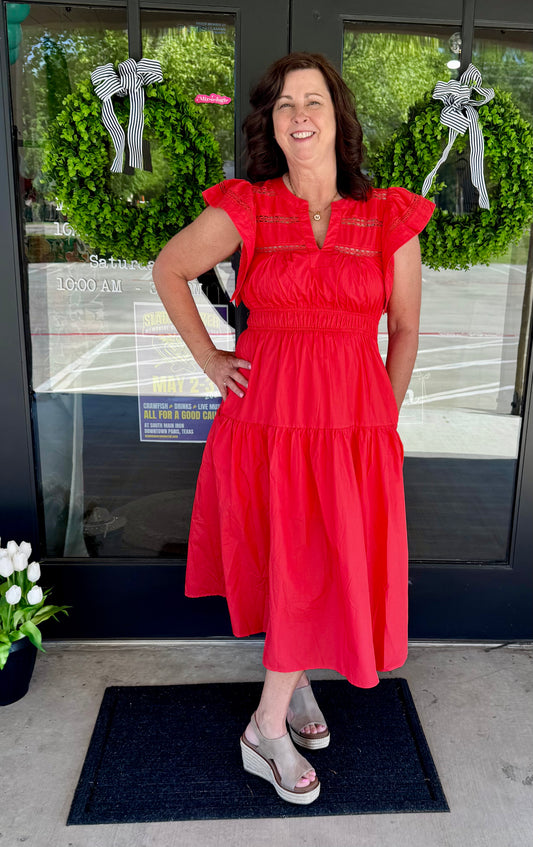 Scarlet BoHo Dress