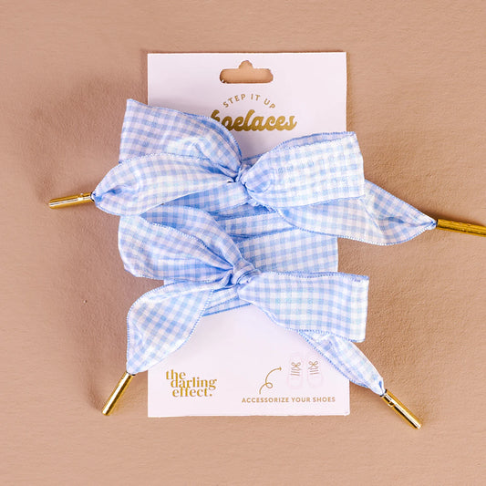 Gingham Step It Up Shoelaces