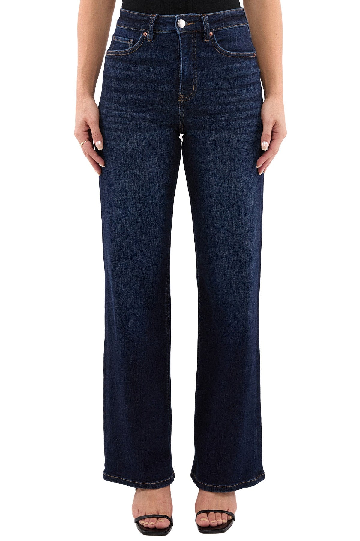 Hailey high-rise wide- leg Jeans