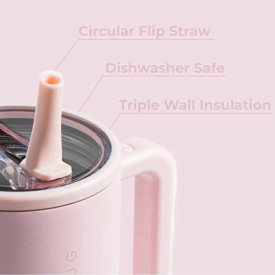 Hydrojug (32 oz Traveler)- PINK SAND