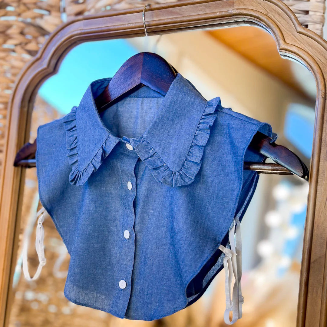 Ruffled Faux Collar