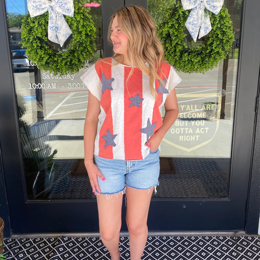All American Patch Top