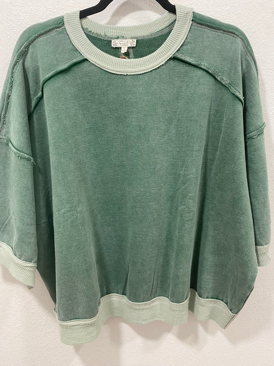 Effortlessly Yours Pullover- Green