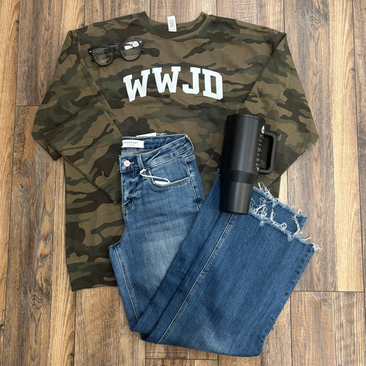 WWJD Camo Sweatshirt