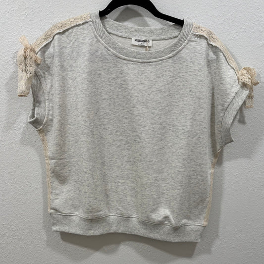 The Lace Trim Cutie- Cloud Melange