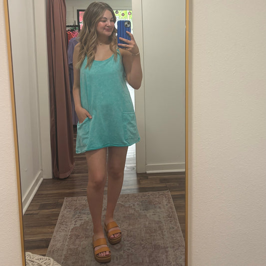 Turquoise Drift Dress