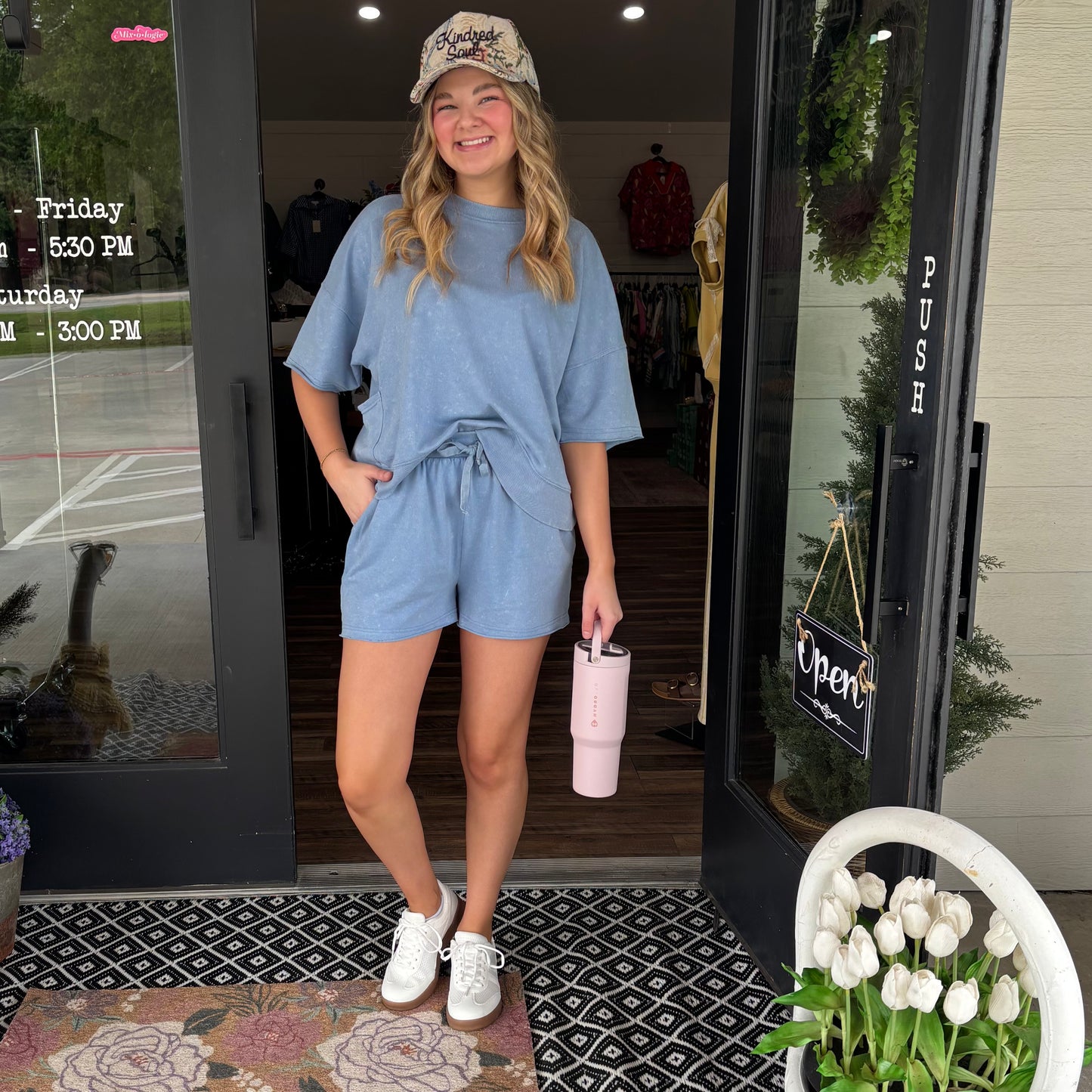 Soft Moment Set- Denim