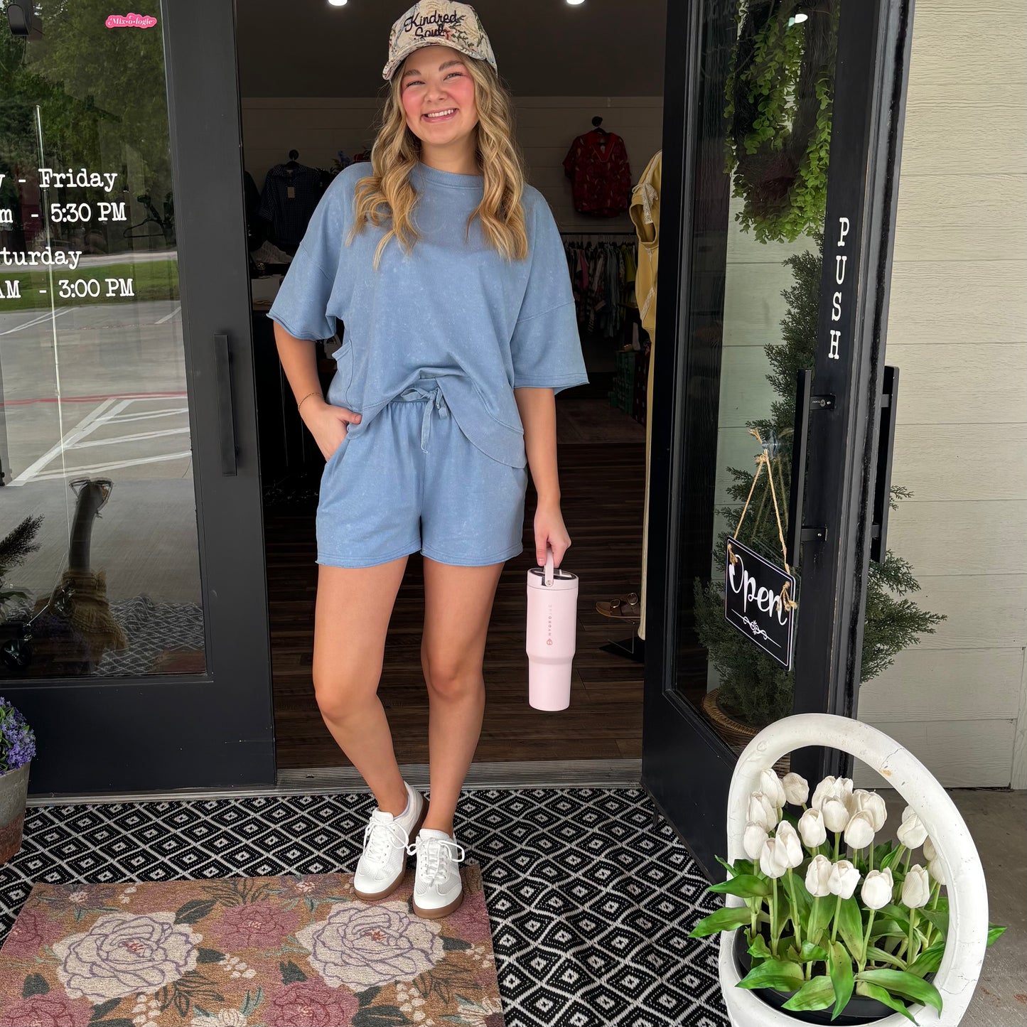 Soft Moment Set- Denim