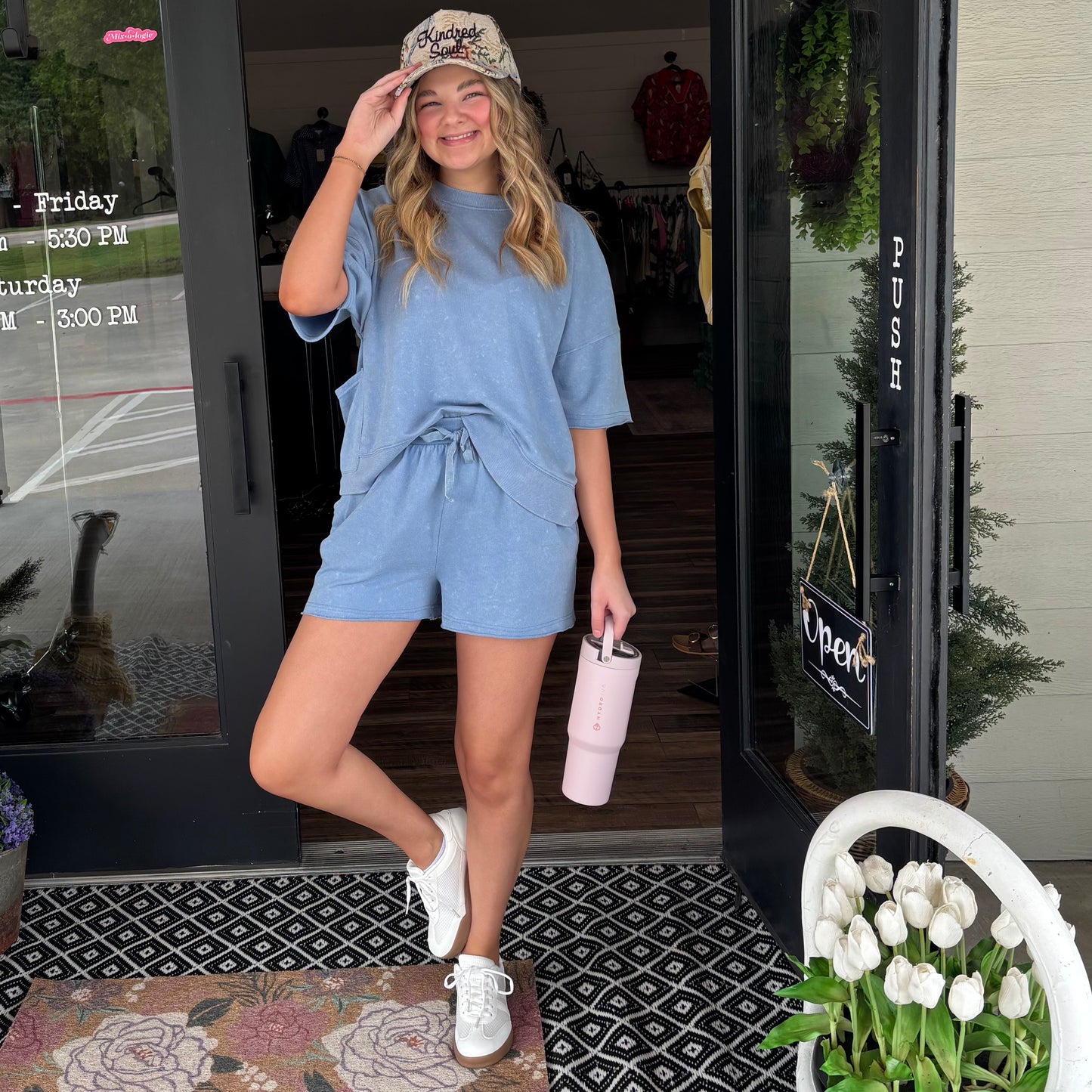 Soft Moment Set- Denim