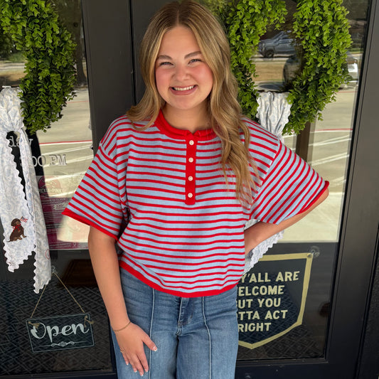 Casual Charm Henley