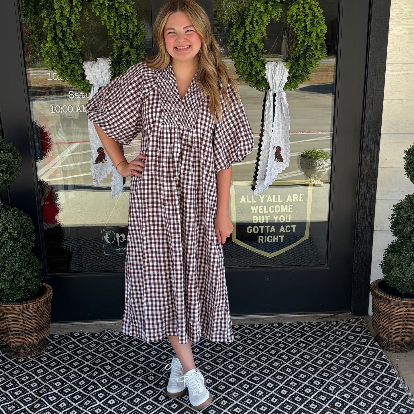 Falling for Plaid Dress