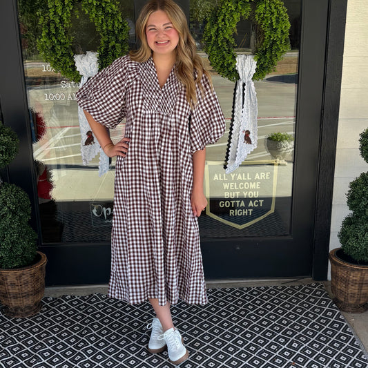 Falling for Plaid Dress