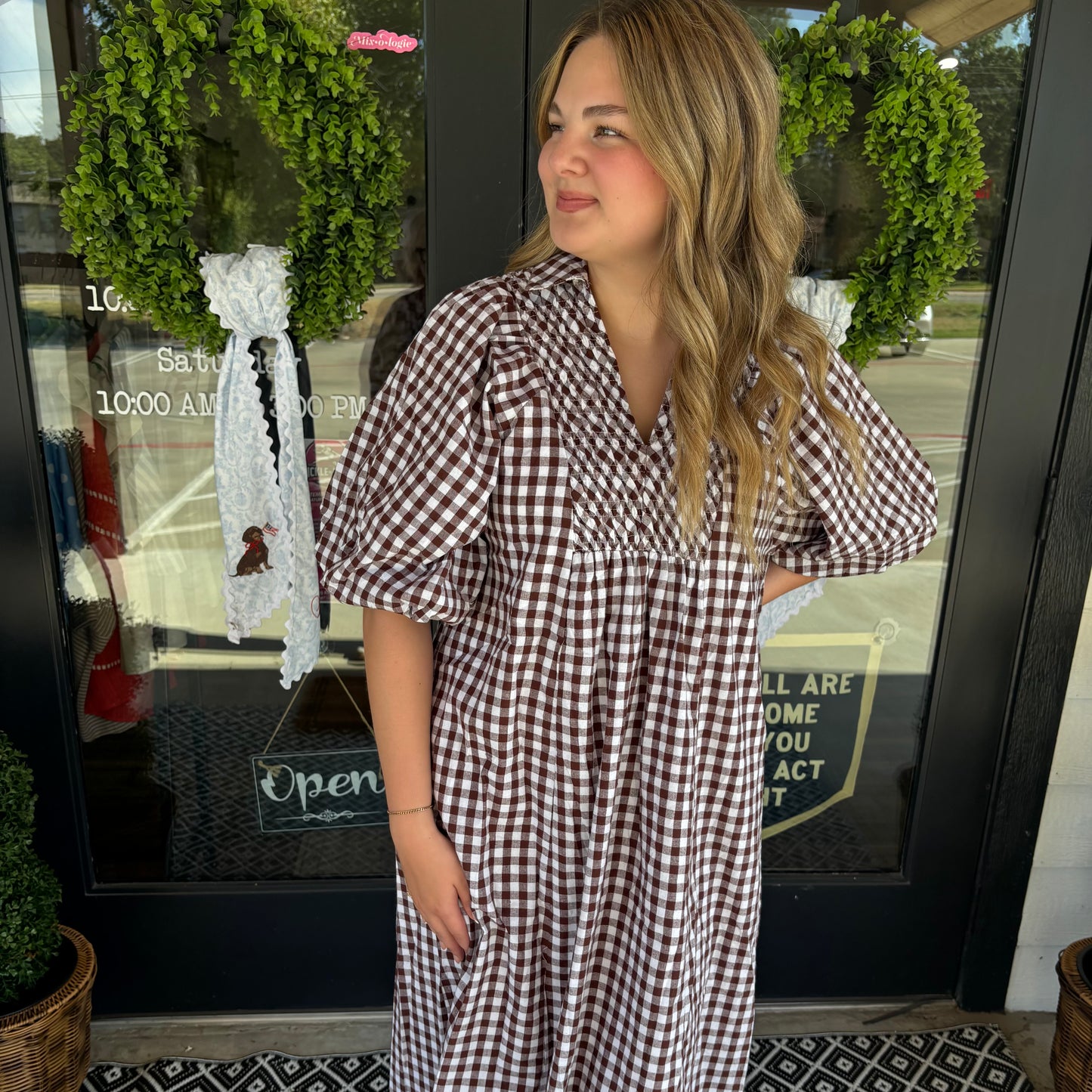 Falling for Plaid Dress