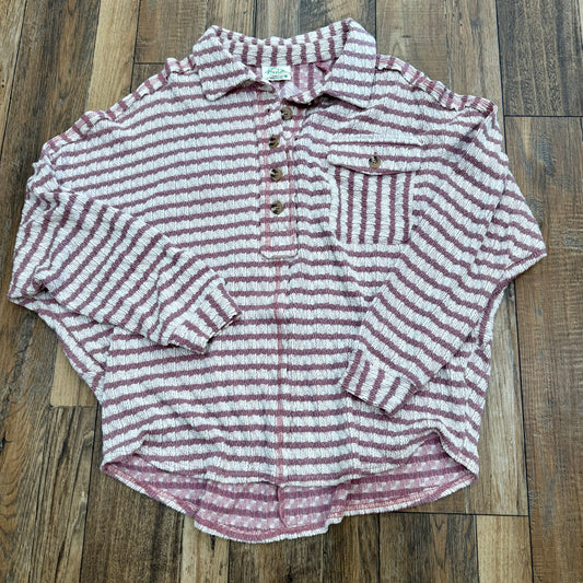 SUGAR PLUM STRIPE TOP