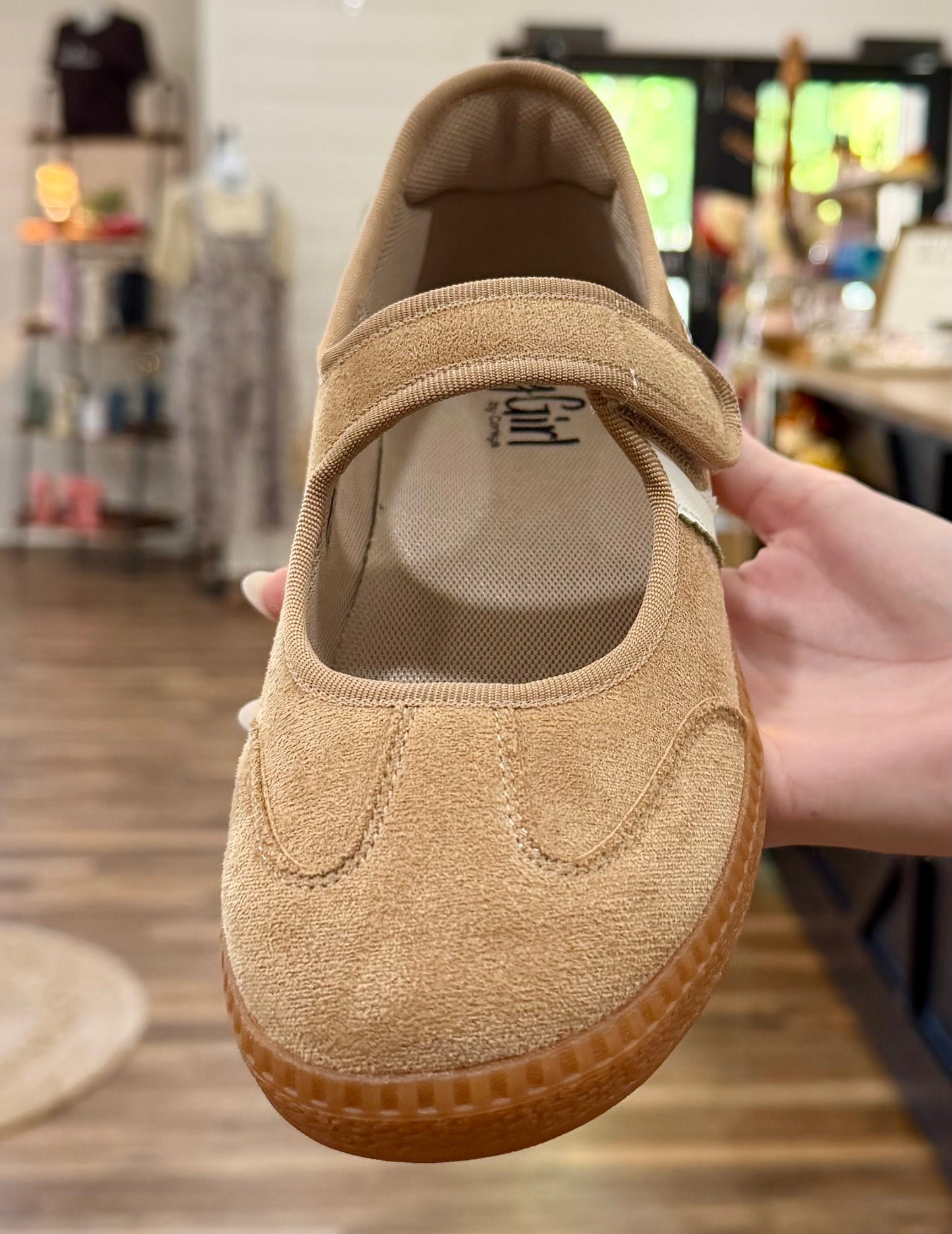 CORKYS CAMEL FAUX SUEDE  MARYJANE