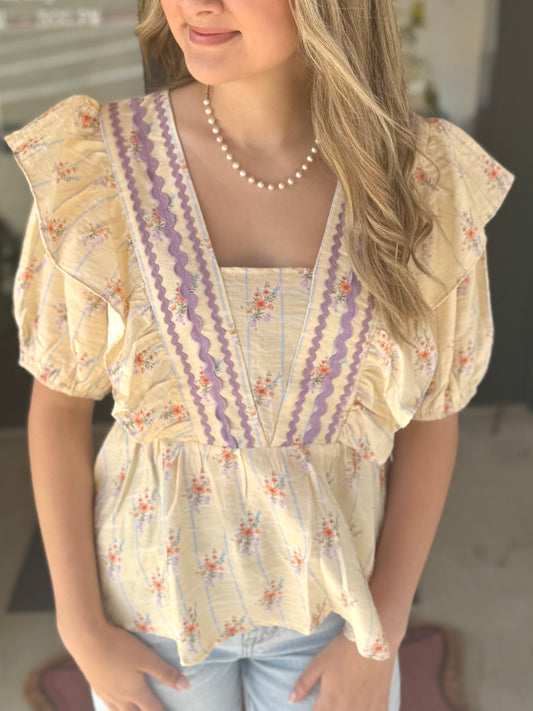 Ric Rac Bloom Blouse