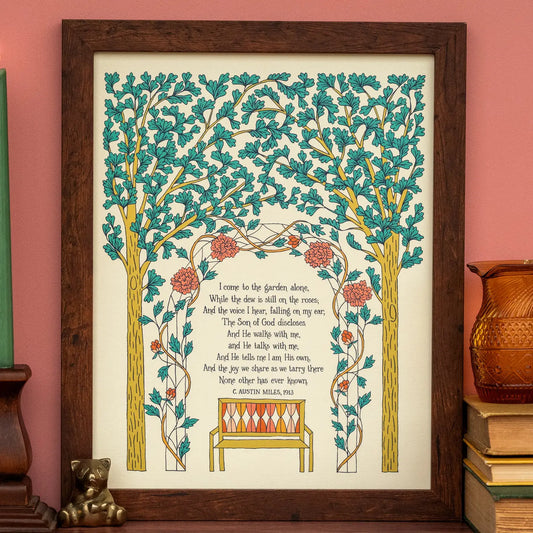 In the Garden Gospel Song Art Print