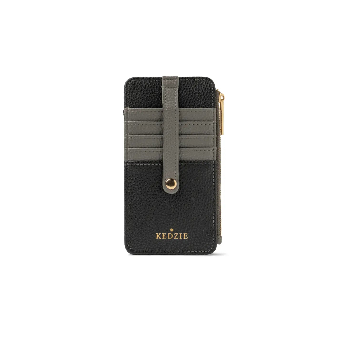 Kedzie Essentials Only Zippered Wallet- Black