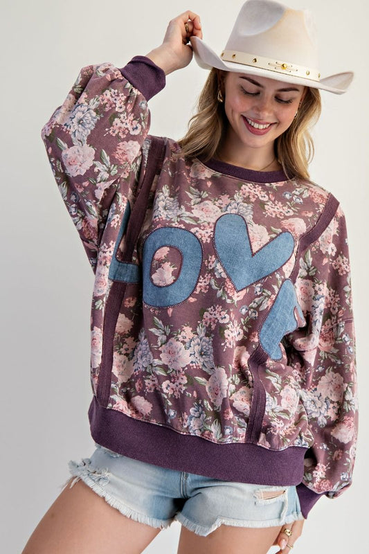Love Patchwork Pullover
