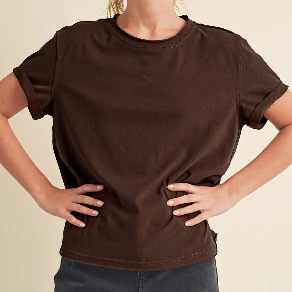 Mali Baby Tee | Chocolate Brown