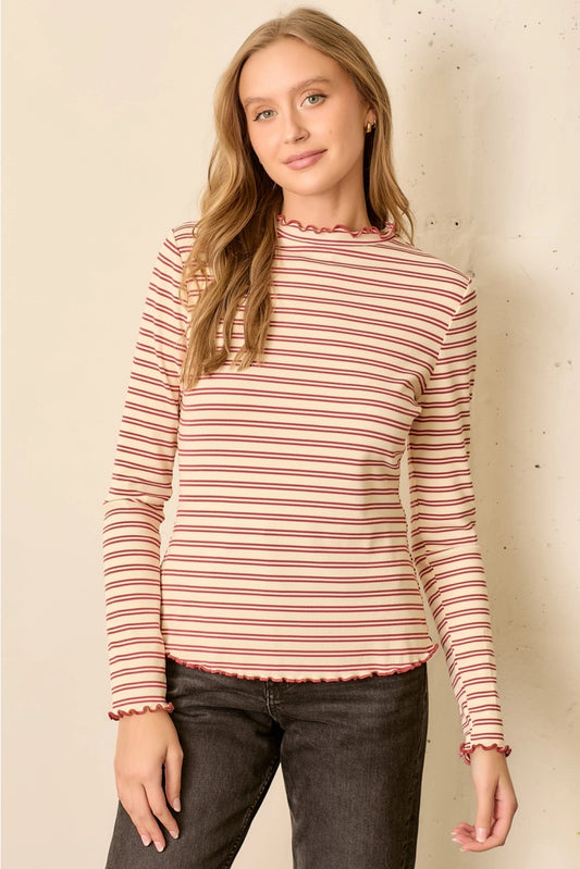 The Marsala Mock Neck
