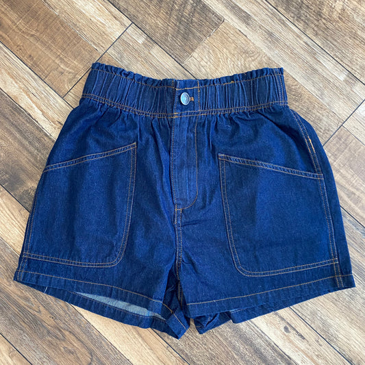 Midnight Comfort Denim Shorts